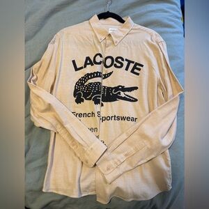 Lacoste Men's Tan Casual Shirt